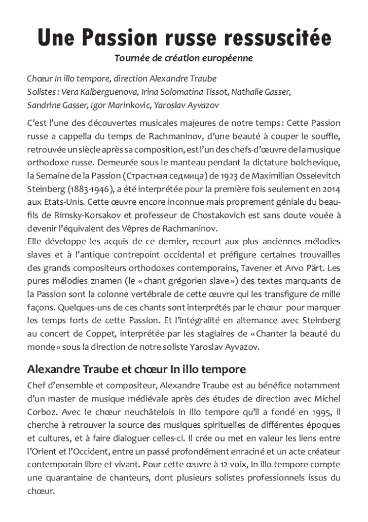 Flyer-PassionRusse_Steinberg-v